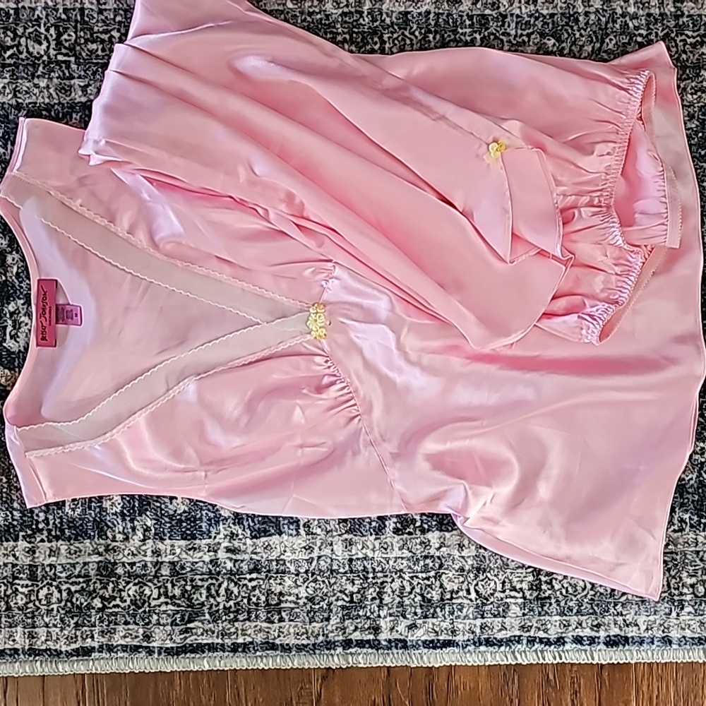 Y2K Vintage Betsey Johnson Satin Top and Pants